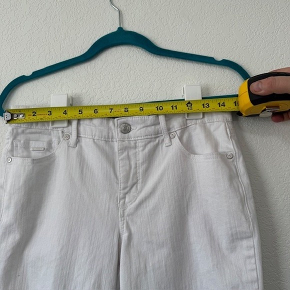 Nine West Chrystie Capri White Denim Jeans Women's Size 4 Cropped Stretch - Picture 12 of 12